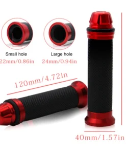 22mm Rubber Anti-Slip Motorcycle Grip Set FOR MOTORCYCLE