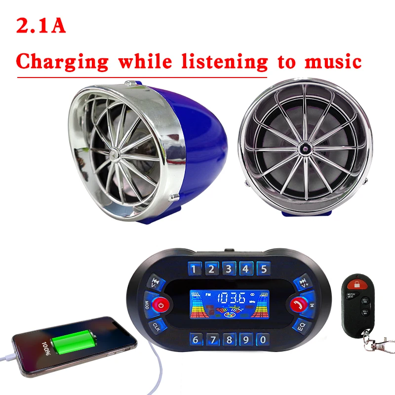 Motorcycle audio kit LCD host for BSA B35 250 Over Head Valve image 2