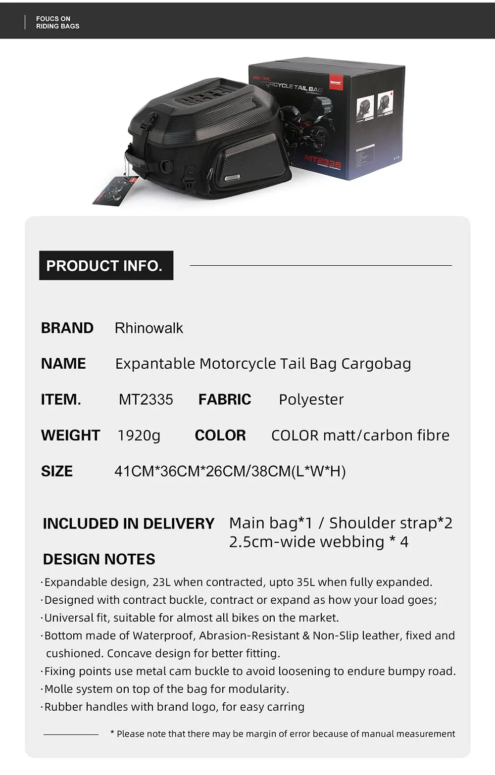 Back seat bag for Twist-N-Go Chicago image 13