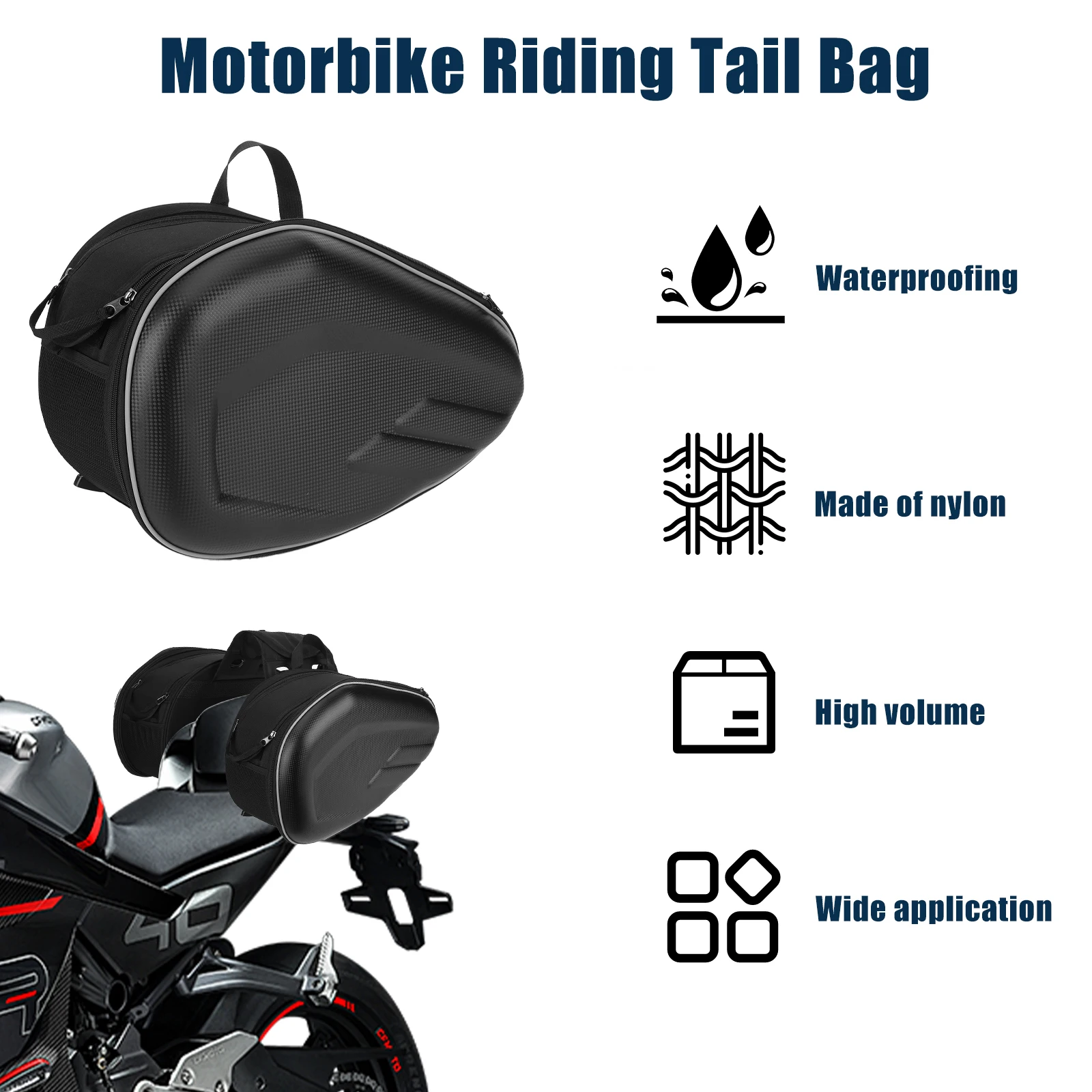 Motorcycle side bags fitment and capacity FOR MOTORCYCLE