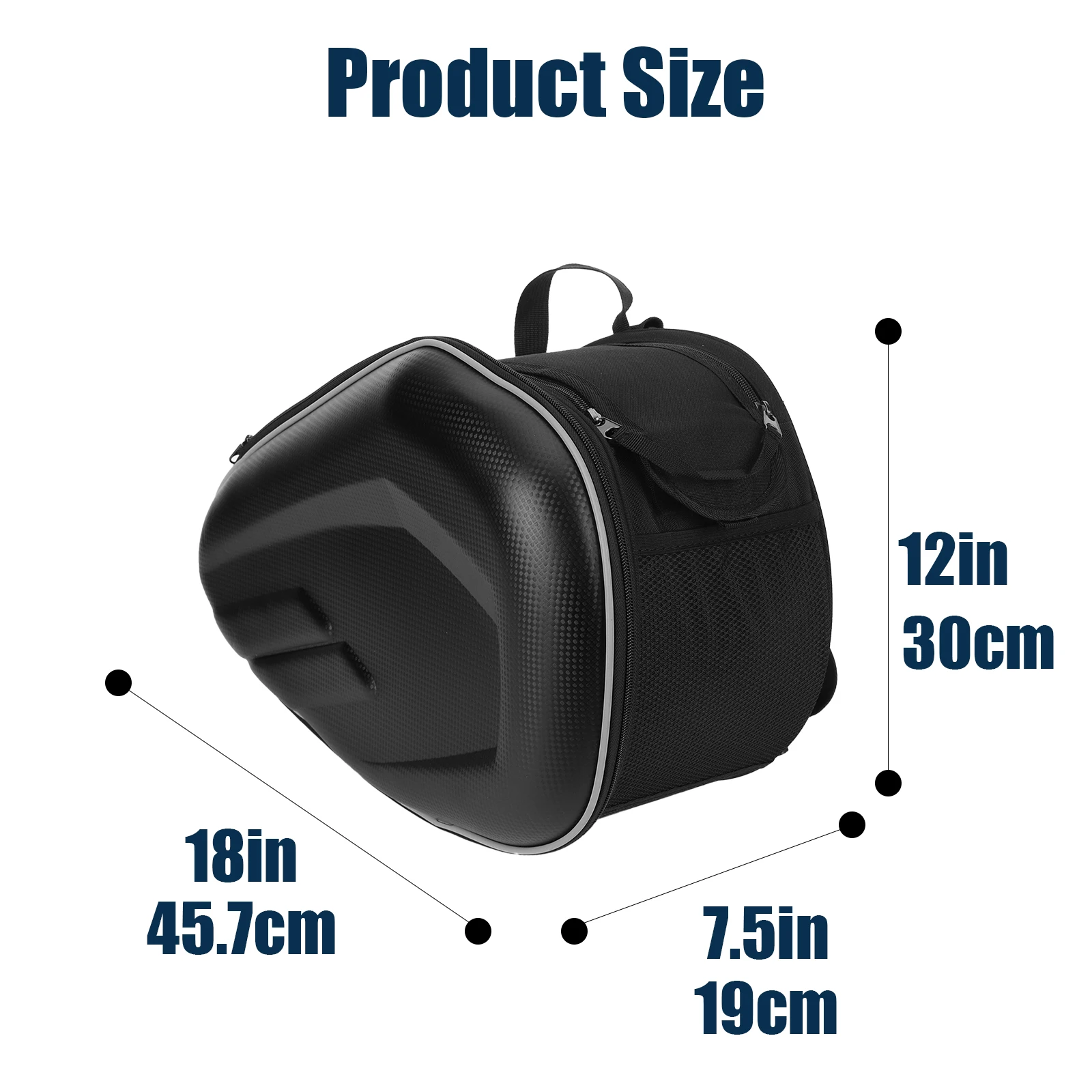 58L Motorcycle Rear Side Bags Waterproof Panniers FOR MOTORCYCLE