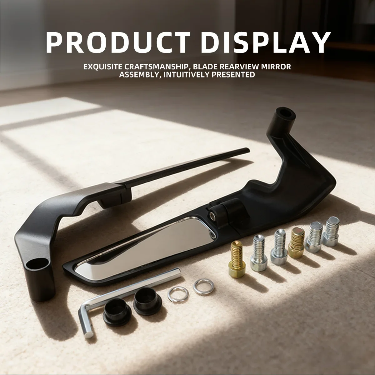 Motorcycle Blade Wing Rearview Mirrors for BETA Evo Sport 300 4 Stroke - Image 5 Motorcycle Blade Wing Rearview Mirrors for BETA Evo Sport 300 4 Stroke - Image 5