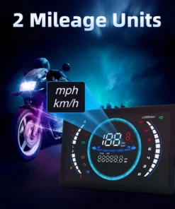 Waterproof Motorcycle Digital Speedometer 7 inch + Digital Odometer FOR MOTORCYCLE - model s78