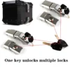 Motorcycle Tail Box Key Lock Replacement FOR MOTORCYCLE 28L / 36L / 38L / 45L / 55L / 65L / 80L / 100L